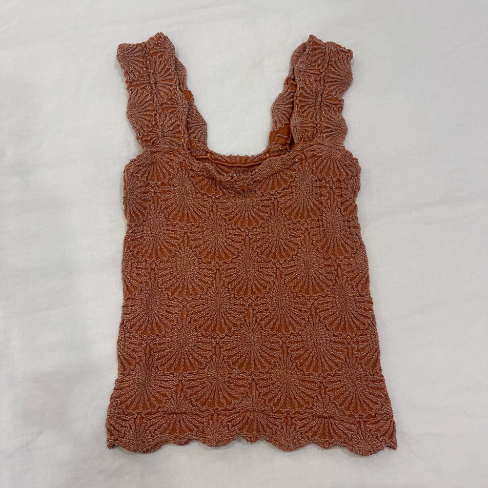Free People peach tank size xs/s